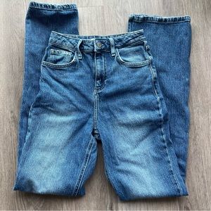 Forever 21 split hem flare jeans